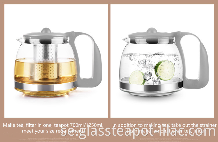 Clear Glass Tea Pot 7